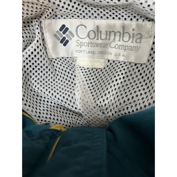 Vintage Columbia Jacket Men's M Yellow Williwaw Lightweight Ski Y2k - Picture 6 of 7